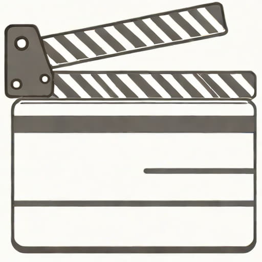 Black And White Clapperboard