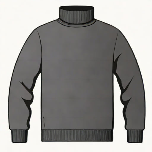 Black Turtleneck Sweater