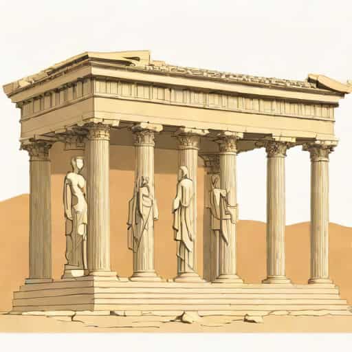 Caryatid Porch Of The Erechtheion Temple To Athena
