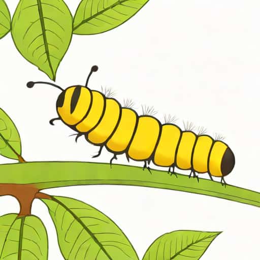 Caterpillar Getting Ready To Pupate