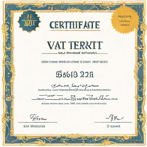 Certificate Of Vat Registration