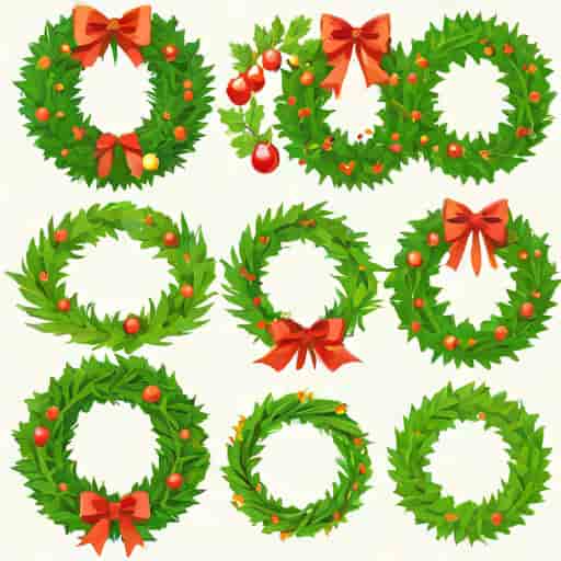 Christmas Wreaths With Lights