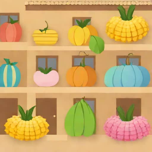 Colored Loofahs In The Villages