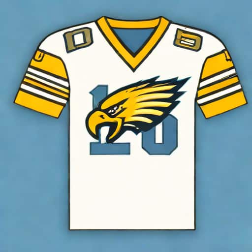 Eagles Throwback Jersey Blue Yellow