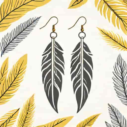 Feather Dangle Earrings