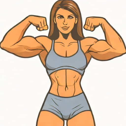 Female Muscle Flexing