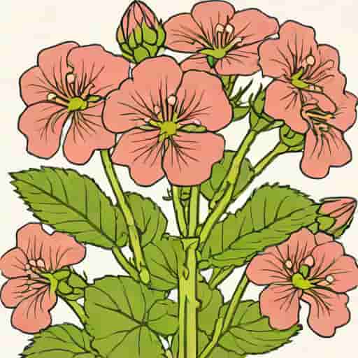 Geranium X Oxonianum Thurstonianum