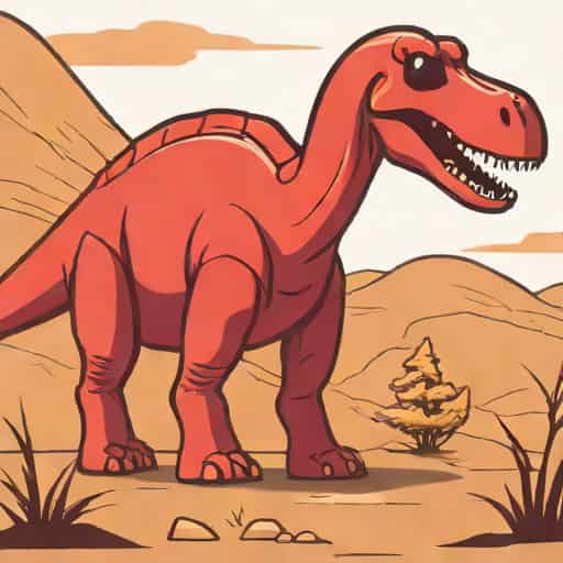 Giant Red Brontosaurus Fallout 76