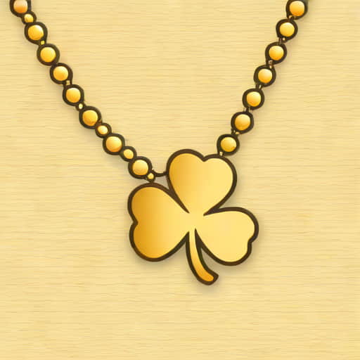 Gold Shamrock Necklace