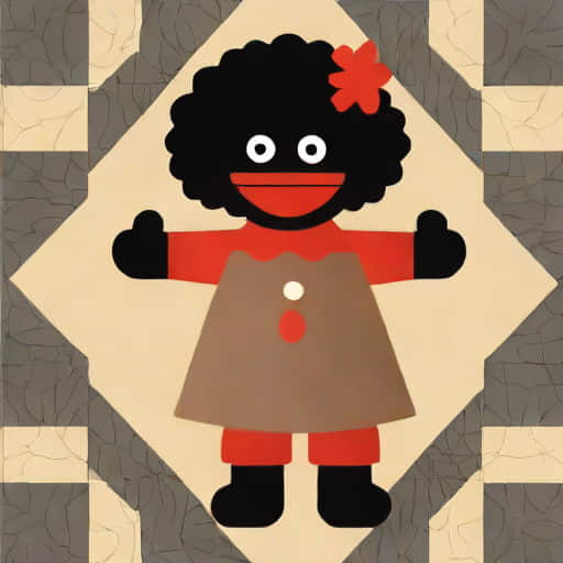 Golliwog Applique Quilt Pattern