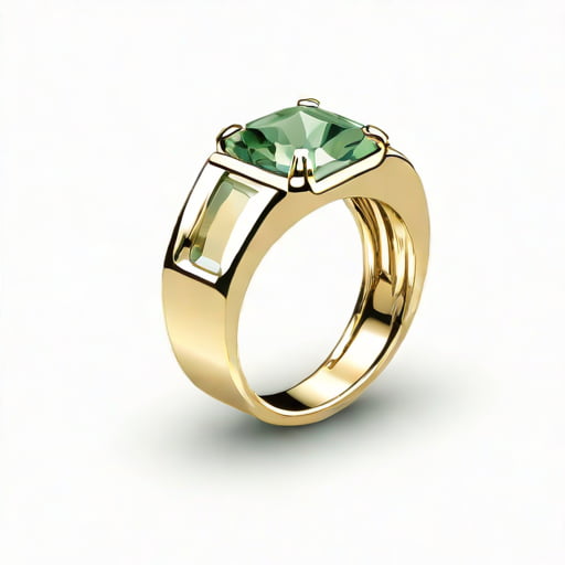 Green Amethyst Ring