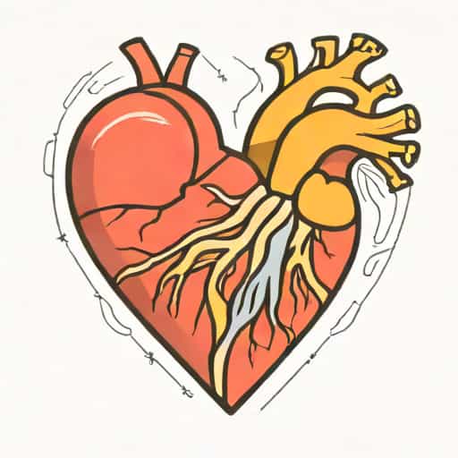 Heart Anatomical Drawing