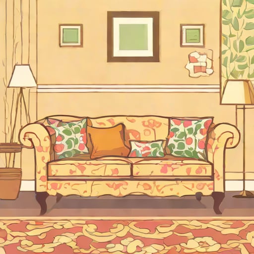 Helen Mcnicoll The Chintz Sofa