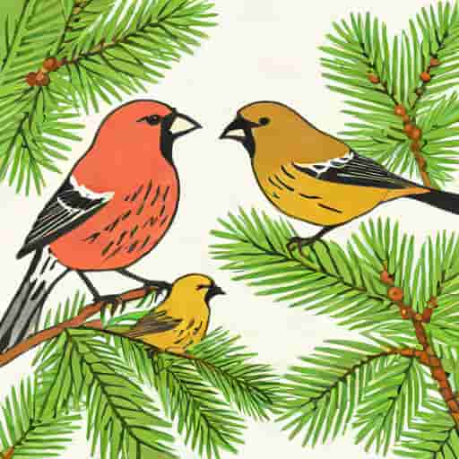 House Finch Vs Pine Grosbeak