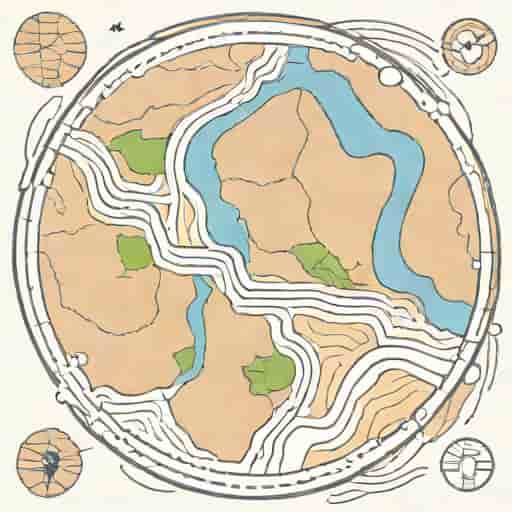How Are Boundaries Shown In Topographical Maps
