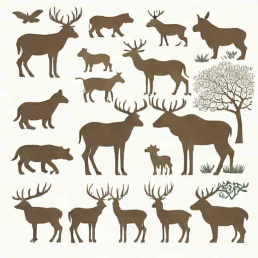Human Wildlife Coexistence Drawing