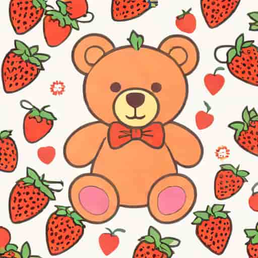Jellycat Strawberry Bear