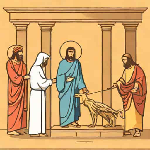 Jesus Flogged People In The Temple