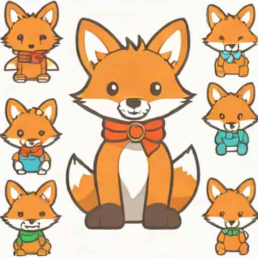 Lankybox Foxy Collectible 6 Plush