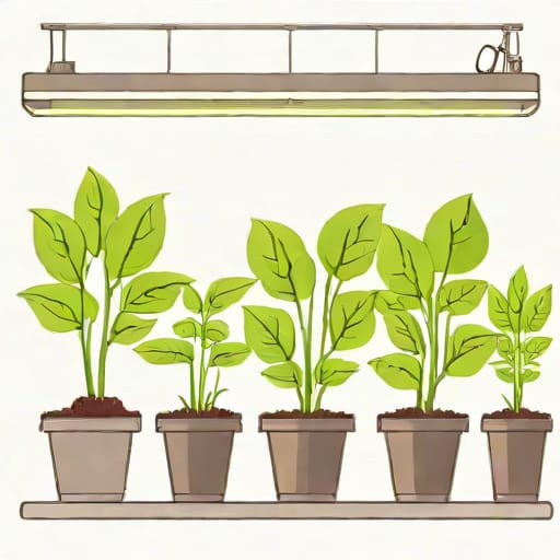 Leggy Seedlings Under Grow Lights