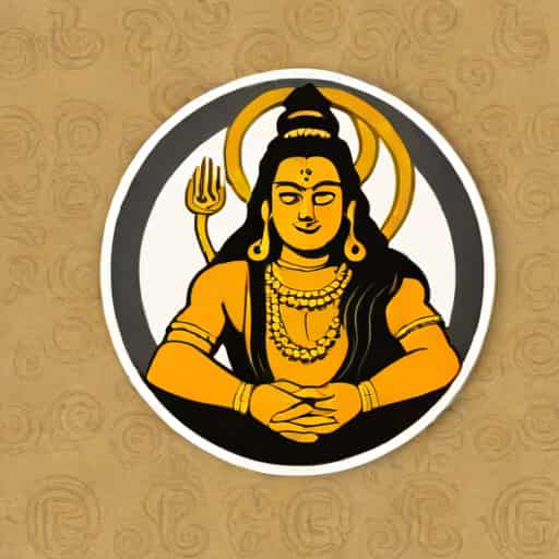 Lord Shiva Radium Stickers For Car