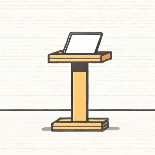 Low Platform For A Lectern Or Throne