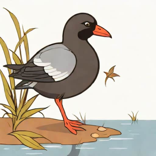Male Moorhen Called