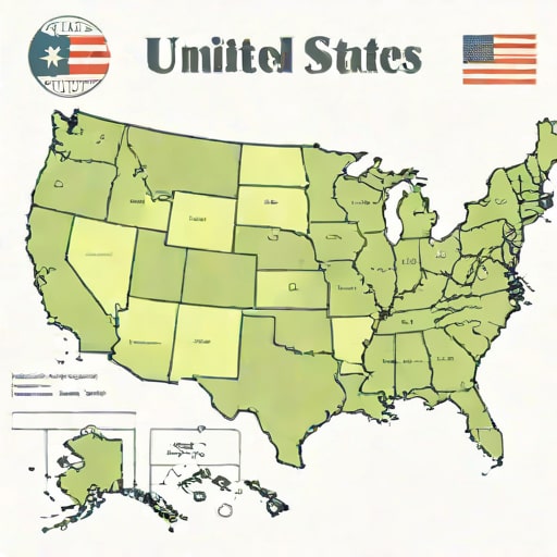 Map Of United States Of America