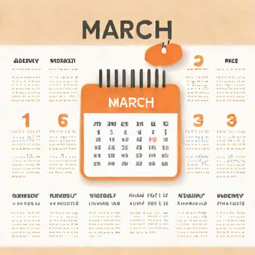 March Calendar Printable