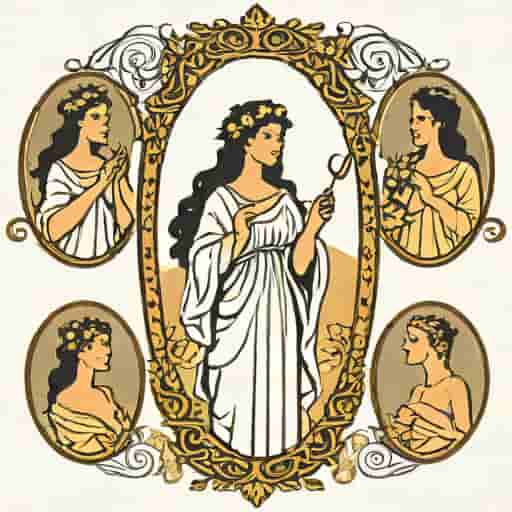 Nine Muses Daughters Of Zeus And Mnemosyne