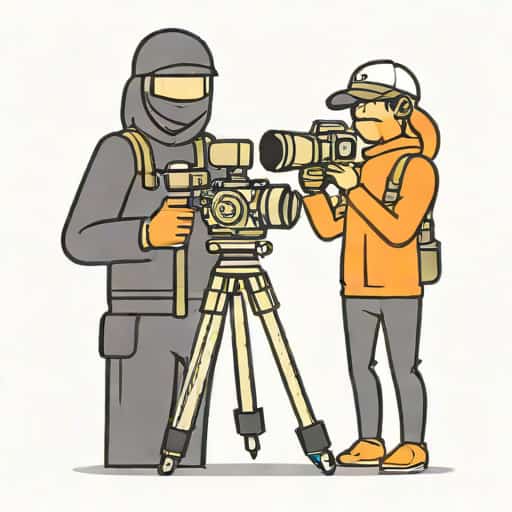 Ninja Cameraman And Camerawoman
