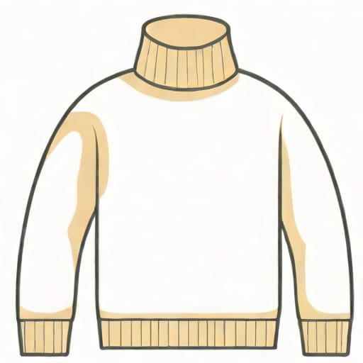 Off White Turtleneck Sweater