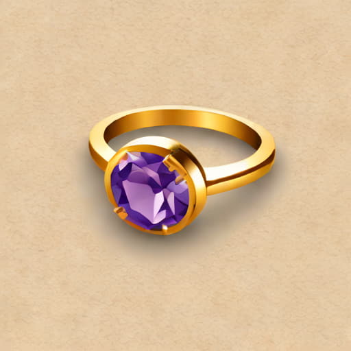 Original Amethyst Stone Ring