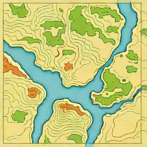 Picture Of Topographical Map