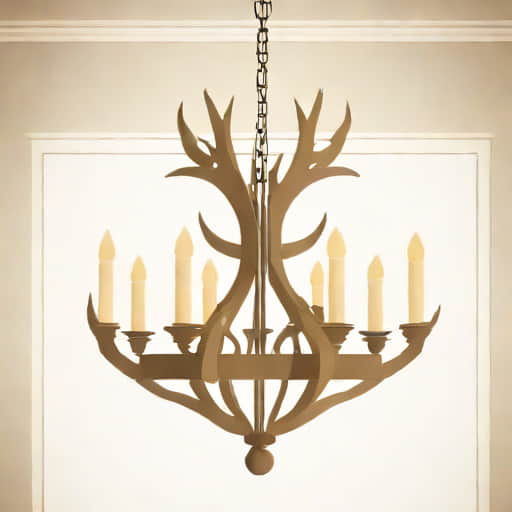 Pottery Barn Antler Chandelier