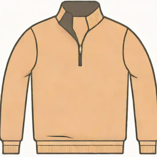 Quarter Zip Mock Turtleneck Jumper