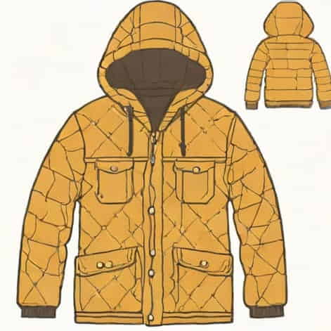 Quilted Jacket With Hood