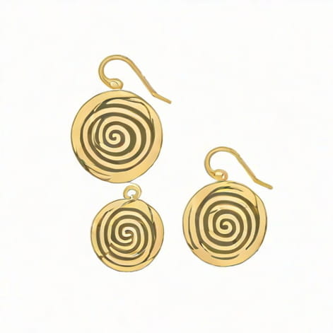 Ragbag Odette Spiral Earrings