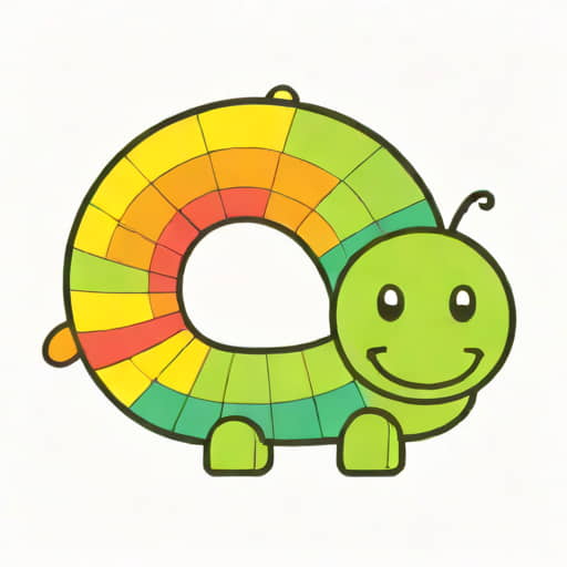 Rainbow Inchworm Beanie Baby