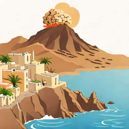 Santorini Volcano Eruption