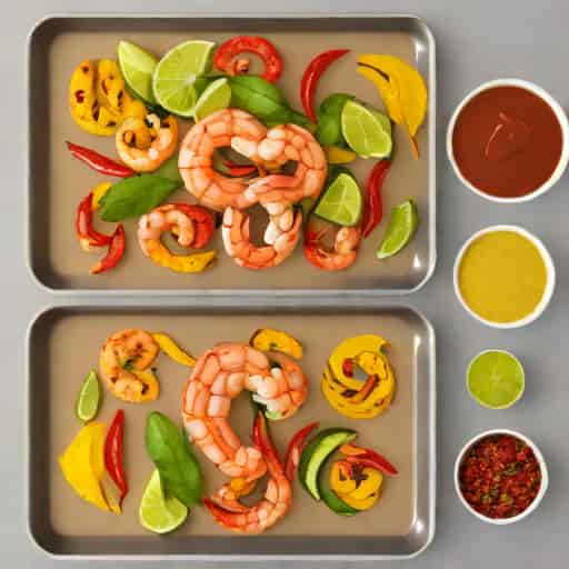 Sheet Pan Shrimp Fajitas
