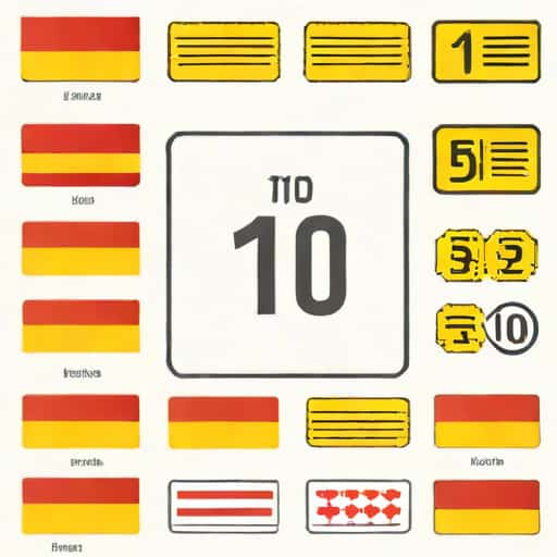 Spanish Ordinal Numbers 1 10