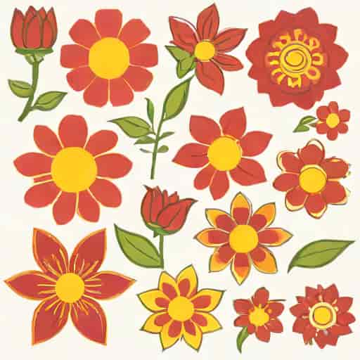 Sunbright Series Floweriness Red
