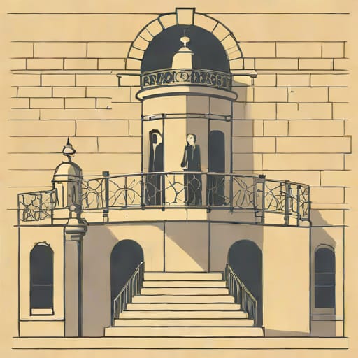 The Meeting On The Turret Stairs