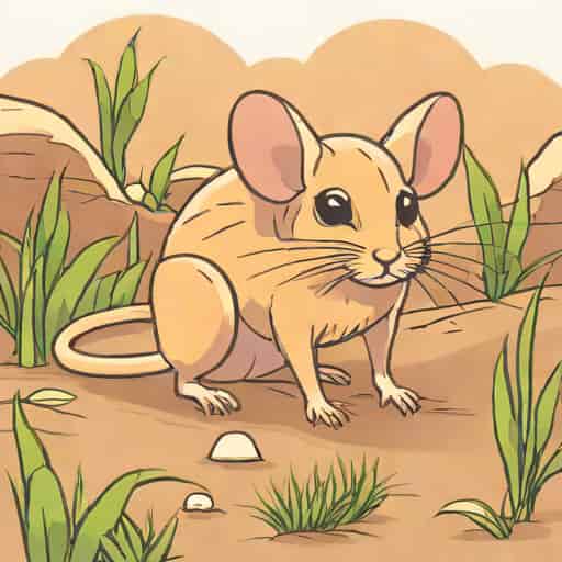 Three Toed Baluchistan Pygmy Jerboa