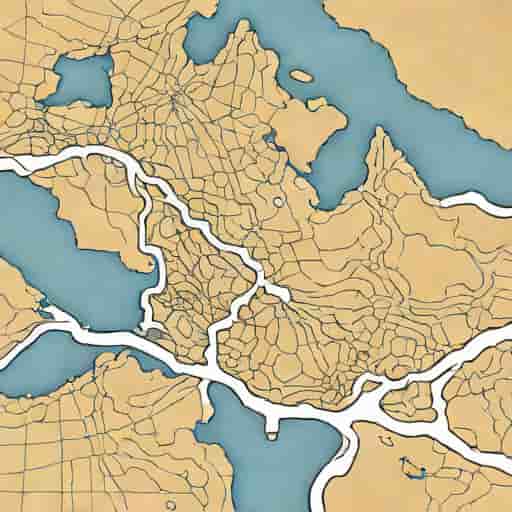 Topographic Map Of Vancouver