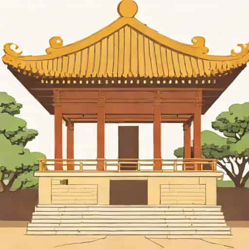 Under The Pagoda By The Theatre Raleur