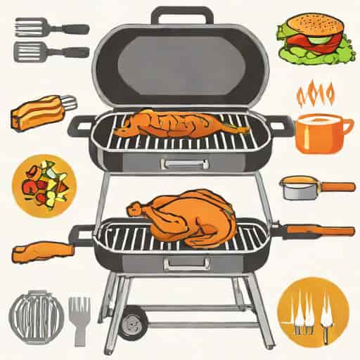 Universal Rotisserie Grill Kit