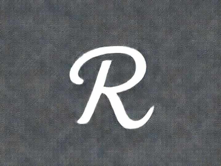 Uppercase R In Cursive