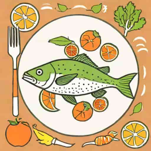 Vegetarien Mange Poisson